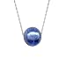 Jewelry : Karat Platinum Murano Glass Slider Pendant w/ Singapore Chain, 18'
