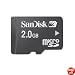 SanDisk Micro Secure Digital 2 GB Memory Card (SDSDQ-2048-A11M) Retail Package