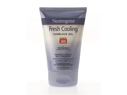 Neutrogena Sunblock Gel, Fresh Cooling, SPF 30, 4 oz (118 ml) (Pack of 2)