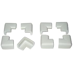 Kidkusion Toddler Corner Kushions Off White - 4 Pack