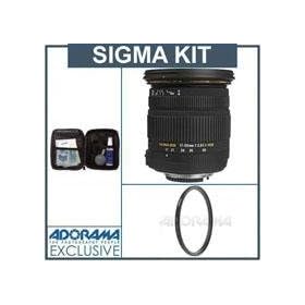Sigma 17-50mm f/2.8 EX DC OS HSM Auto Focus Lens Kit,for Sigma Digital SLR Cameras with Tiffen 77mm UV Wide Angle Filter, Professional Lens Cleaning Kit, Slip On Lens Cap for 77mm Wide Angle Filters,