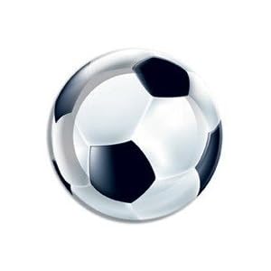 FOOTBALL PARTY PLATES X 8 - SOCCER THEME PARTY SUPPLIES