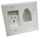 Single Gang 120 Volt Outlet with Low Voltage Cover