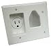 Single Gang 120 Volt Outlet with Low Voltage Cover