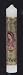 First Communion Candle - 10in. - Our Lady of Guadalupe - Gold Tone