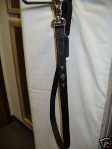 Harley Davidson leather Dog Lead Leash Black 4 foot