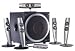 Hercules XPS 5.100 Silver 5.1 PC-Lautsprechersystem