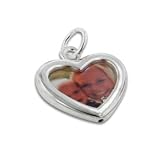 Picture Frame or Photo Holder Charm Pendant Sterling Silver
