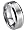 Tungsten Carbide 8 mm (5/16 in) Comfort Fit Flat Wedding Band Ring w/ Brushed Center & Beveled Edge (Available in Sizes 8 to 11) size 8