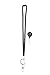 New Retractable Rhinestone Bling Breakaway Lanyard Crystal Bling Badge Id Key Holder Required By Most Hospitals and Government Agencies! (Black)