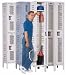 12 x 18 x 78 Double Tier 1-Wide Assembled Heavy-Duty Ventilated Locker