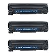 3-Pack HP 35A (CB435A) Compatible Brand 1,500 Page Yield Toner Cartridge For Use With The HP LaserJet P1002, P1003, P1004, P1005, P1006 and P1009 Printers