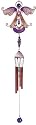 Wind Chime Copper & Gem Angel Garden Decoration Hanging Porch Decor