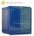 10 Empty Standard Blue Replacement Boxes / Cases for Blu-ray Disc Movies #DVBR12BR (Blue Ray Blue-Ray Blu Ray)