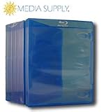 10 Empty Standard Blue Replacement Boxes / Cases for Blu-ray Disc Movies #DVBR12BR (Blue Ray Blue-Ray Blu Ray)