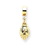 Ash Holder Charm in 14K Gold for Pandora and most 3mm Bracelets
