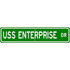 USS Enterprise CVN65 Street Sign