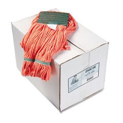 UNISAN Super Loop Wet Mop Heads, Cotton/Synthetic, Medium Size, Orange (502OR)