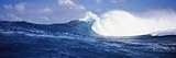 Rough Waves in the Sea, Tahiti, French Polynesia Stretched Canvas Poster Print by Panoramic Images , 12x36