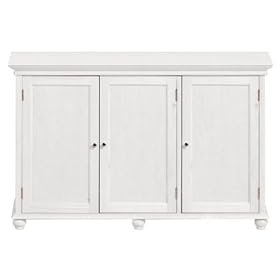 Hampton Bay Three door Console, 3 WOOD DOORS, WHITE by Home Decorators Collection