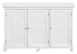Hampton Bay Three door Console, 3 WOOD DOORS, WHITE