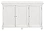 Hampton Bay Three door Console, 3 WOOD DOORS, WHITE