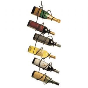Childrens Toyshop  Kitchen & Housewares : Oenophilia 6-Bottle Climbing Tendril Hanging Wine Rack, Black