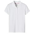 Girls' Cherokee&reg; Short-Sleeve Uniform Polo - White