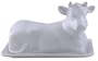 Kitchen Supply 8038 White Porcelain Butter Dish, Cow Shape