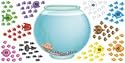 Bulletin Board Set, Fish and Bowl, 21"H, Math Basics (TEIT8086)