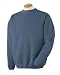 Authentic Pigment Cotton Fleece Crew in Denim in Large