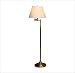 Robert Abbey 1507X Kinetic Swing Arm Floor Lamp in Antique Natural Brass with Ascot Bone Fabric Shad Image