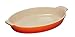 Le Creuset Heritage Stoneware Oval Au Gratin Dish, 1.7-Quart, Flame