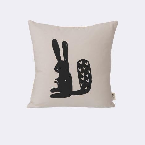 Ferm Living KIDS 7564 Silhouette Rabbit Cushion - 30 x 30 cm.