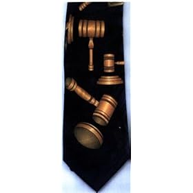 GAVELS Men's neck tie Attorney neck tie