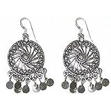 Fashion Earring in Sterling Silver India Jewelry 2 inches