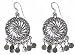 Jewelry : Fashion Earring in Sterling Silver India Jewelry 2 " (ers204)