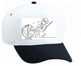 White Cap with "black and white", teacher, geography, Earth, world, spherical, woman, globe, professor, planet, orb, pointer