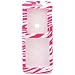 Icella FS-KYS1300-D25 Pink and White Zebra Design Snap On for Kyocera S1300 Melo
