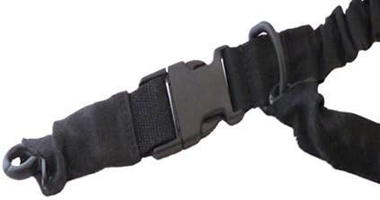 Fire Force Shoulder Strap & Single/Dual Point Bungee Sling, 1.25" width Webbing, TG-SL010B/ black; TG-SL010G/ Green