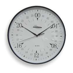 Dakota Designs 2CJA1 Clock, Round, 24-Hr, 12 In, Blk