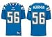Shawne Merriman San Diego Chargers #56 Authentic Reebok NFL Football Jersey (Powder Blue)