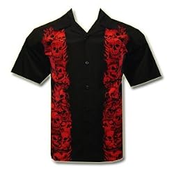 Vertical Skulls biker shirt, Trails, Dragonfly