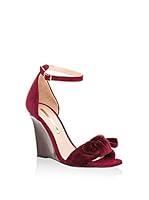 Hannibal Laguna Sandalias de cuña Berta (Burdeos)