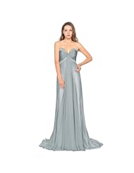 Strapless Beaded Sequined Ruched Full Length Sleeveless Chiffon/Polyester Empire   Waistline Evening Dress/Prom Dress/Party Dress  with a Chapel Train 