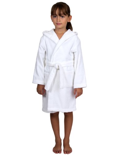 TowelSelections Turkish Cotton Kids Hooded Terry Bathrobe Made in Turkey