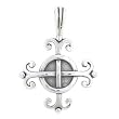 Celtic Knot WISDOM Pendant in Sterling Silver for Men or Women, #8211