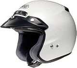 SHOEI RJ PLATINUM R SERIES CRUISER CRYSTAL WHITE MOTORCYCLE Open-Face-Helmet