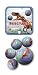 Mega Marbles - VELOCIRAPTOR Marbles Net (1 Shooter Marble, 24 Player Marbles & 2 Display Rings)