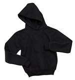 NEW JERZEES - Youth Pullover Hooded Sweatshirt Black-M